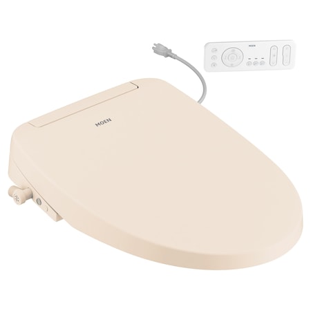 Moen 3-Series Electronic Elongated Bidet Seat with Remote Control, Biscuit EB1500-EBS